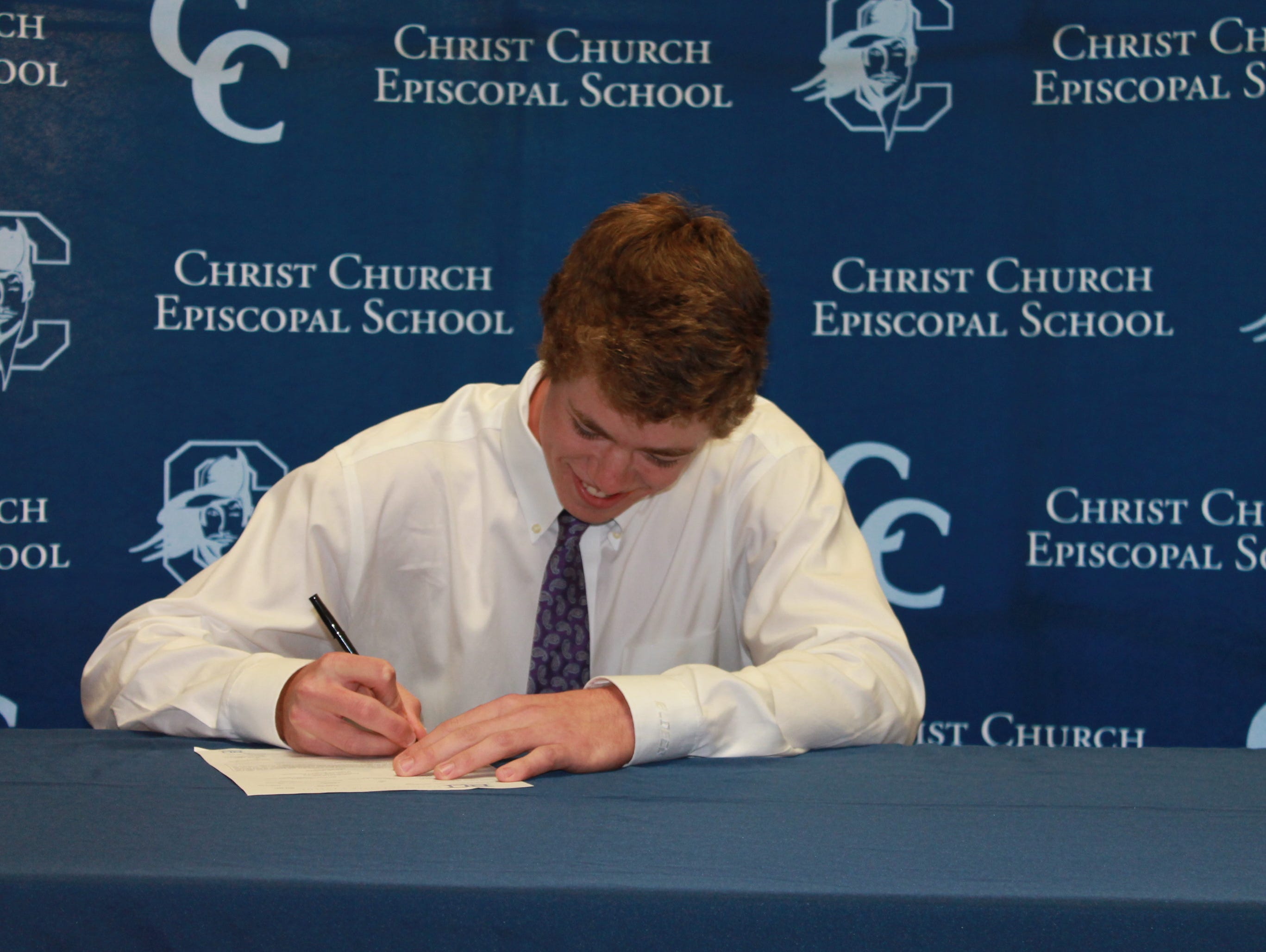 Christ Church senior Stephen Reynolds, who has made Class A all-state each of the past five years, has signed with Furman University.