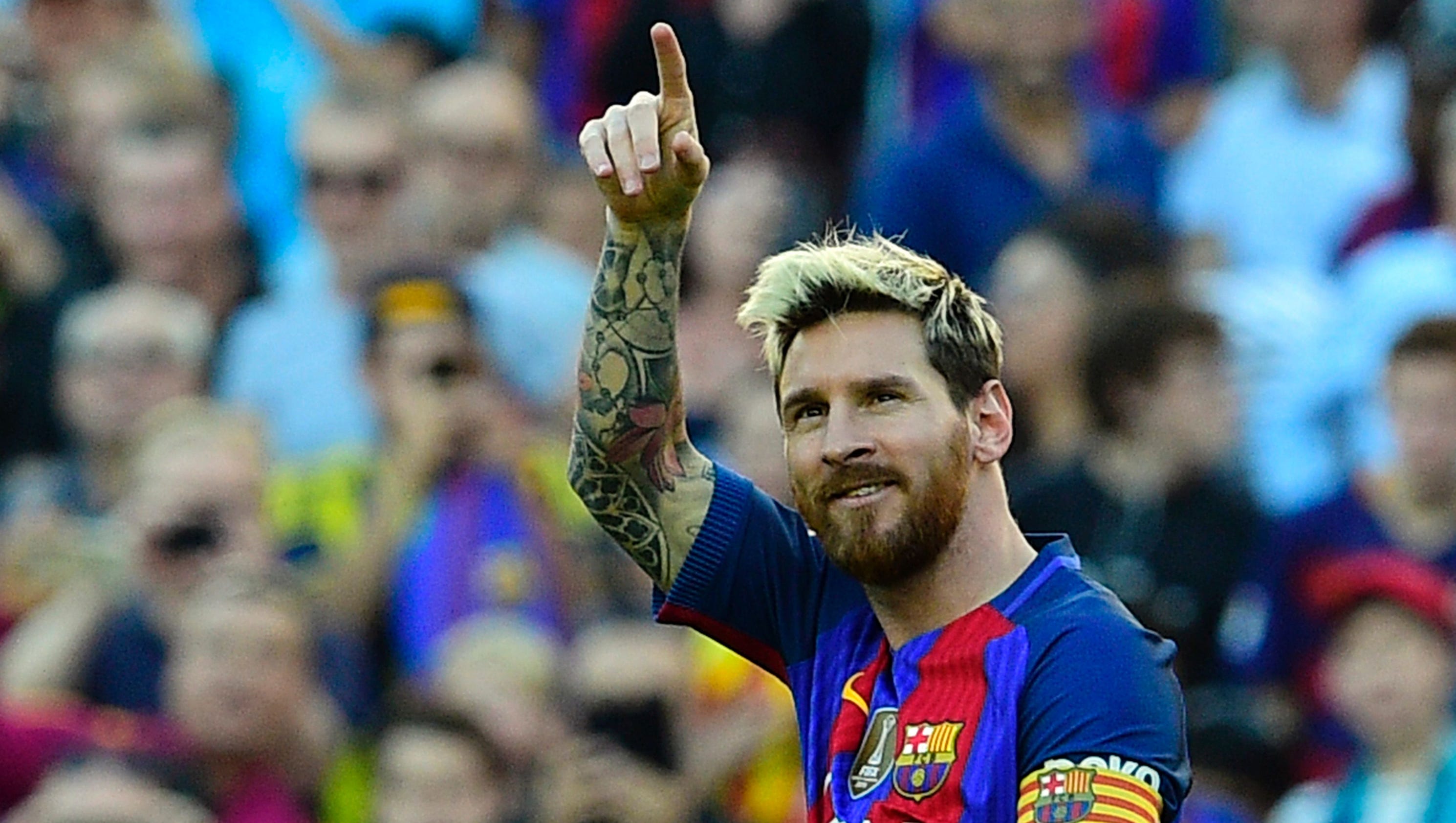 Barcelona's Leo Messi scores with third touch on successful injury return