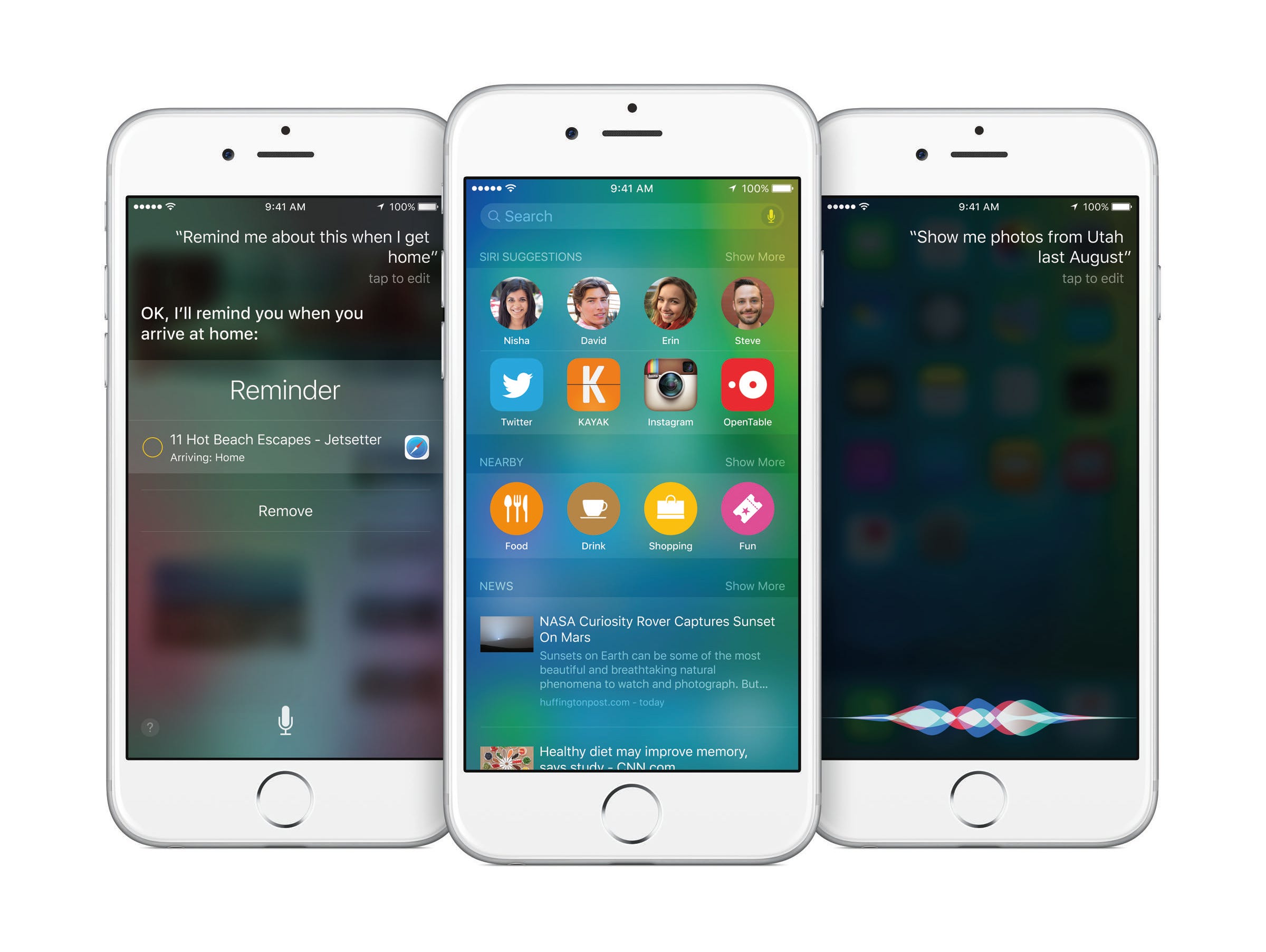 iOS 9 software is at the core of iPhones and iPads