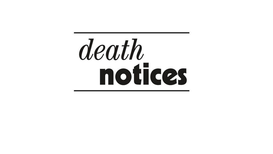 Death notices, week of April 15