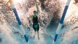 Missy Franklin swims during the during the women's