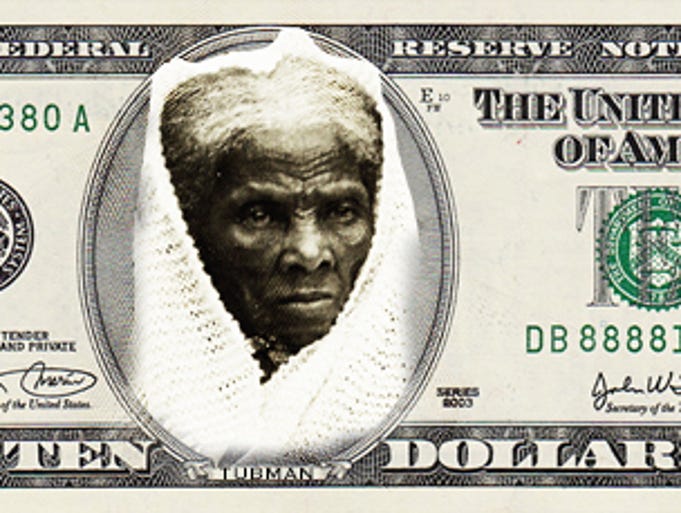 USA TODAY mockup of $10 featuring Harriet Tubman.