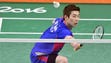 Wan Ho Son of South Korea stretches to return a shot