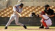 Oct. 11: Tim Tebow grounds out to second base on a
