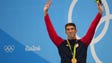 Michael Phelps won the gold in the men's 200-meter