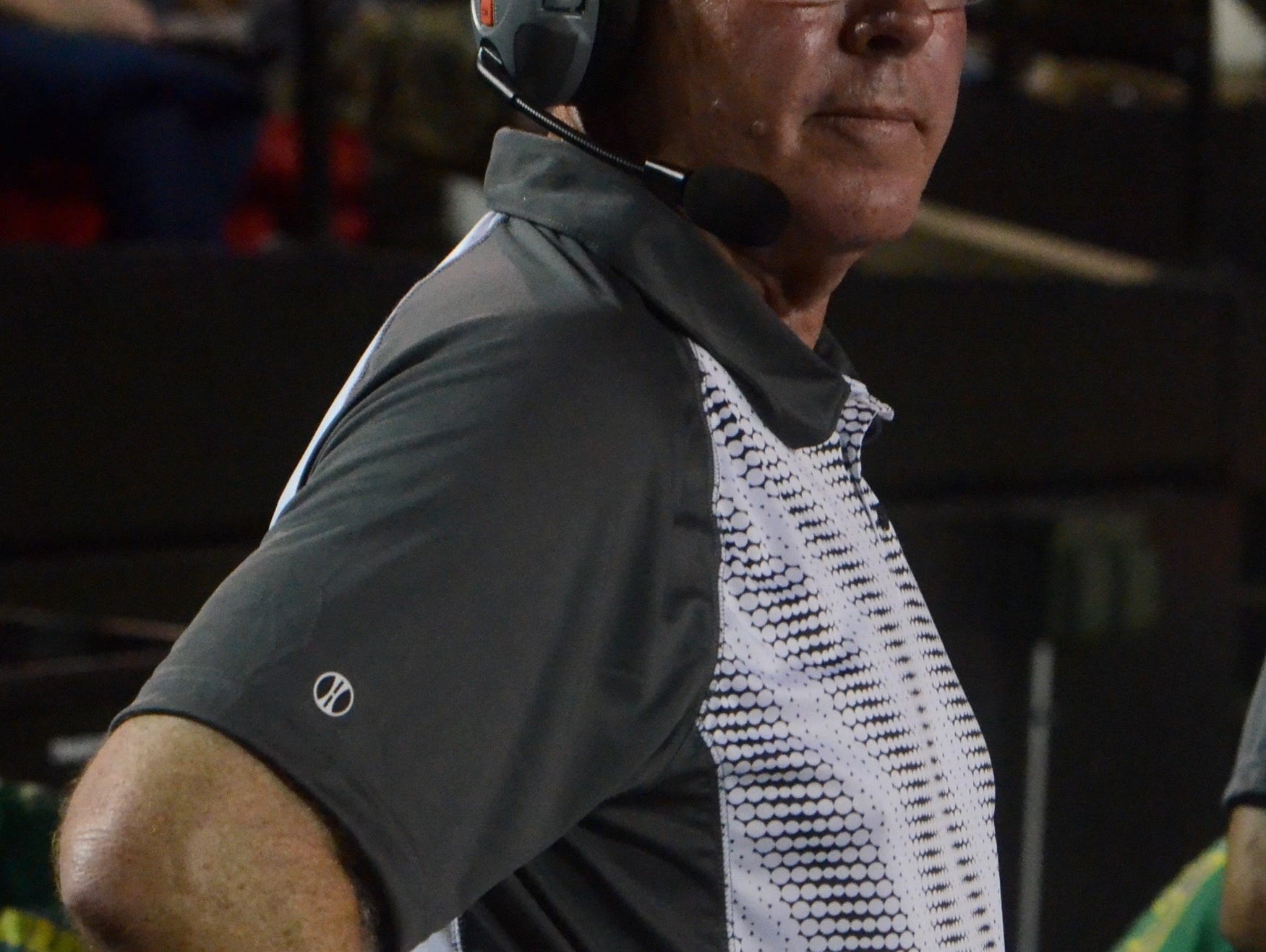 Hillsboro coach Craig Clayton looks on during Saturday's game against Pearl-Cohn.