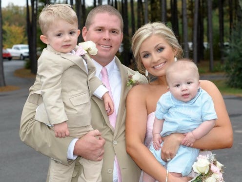 Stephen Dennis and his family