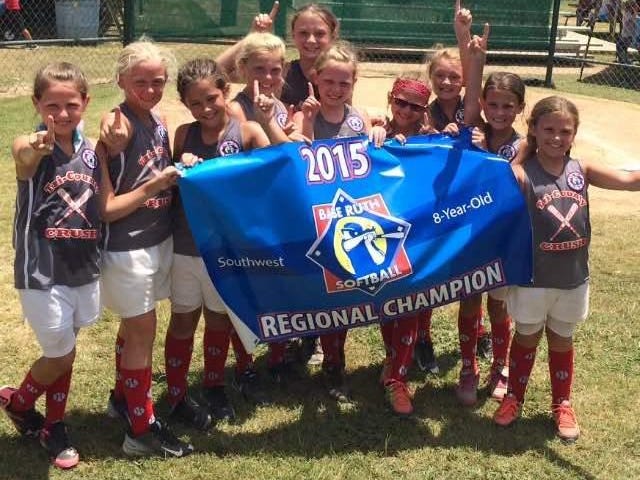 The Tri County Crush 8-and-under softball team captured the Southwest Regional Softball Tournament championship over the weekend in Magnolia, which had 13 teams from Arkansas, Louisiana, Texas and Oklahoma competing.