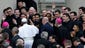 Pope Francis greets seminarians as he arrives at St.