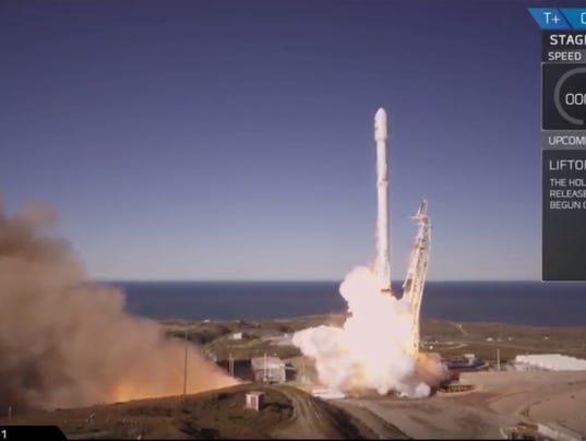 SpaceX Falcon 9 rocket launches, lands in California