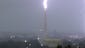 Lightning strikes the Washington Monument on Tuesday