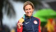 Kristin Armstrong won gold in the women's road cycling