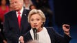 Clinton and Trump participate in a town hall debate