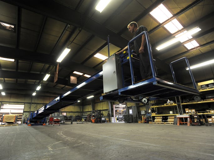 out an ADJUSTOVEYOR conveyor belt at Stewart Glapat in Zanesville ...