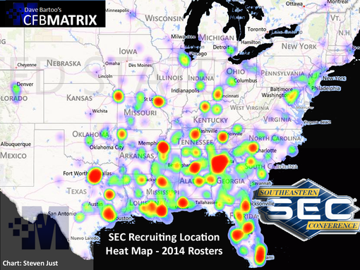 Where the SEC gets its football players
