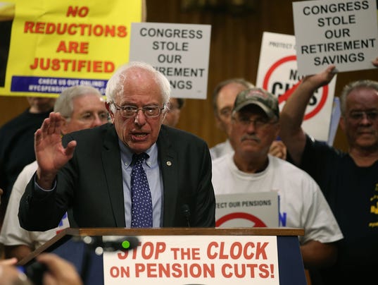 Bernie Sanders And Union Leaders Call On Congress To Stop Pension Cuts