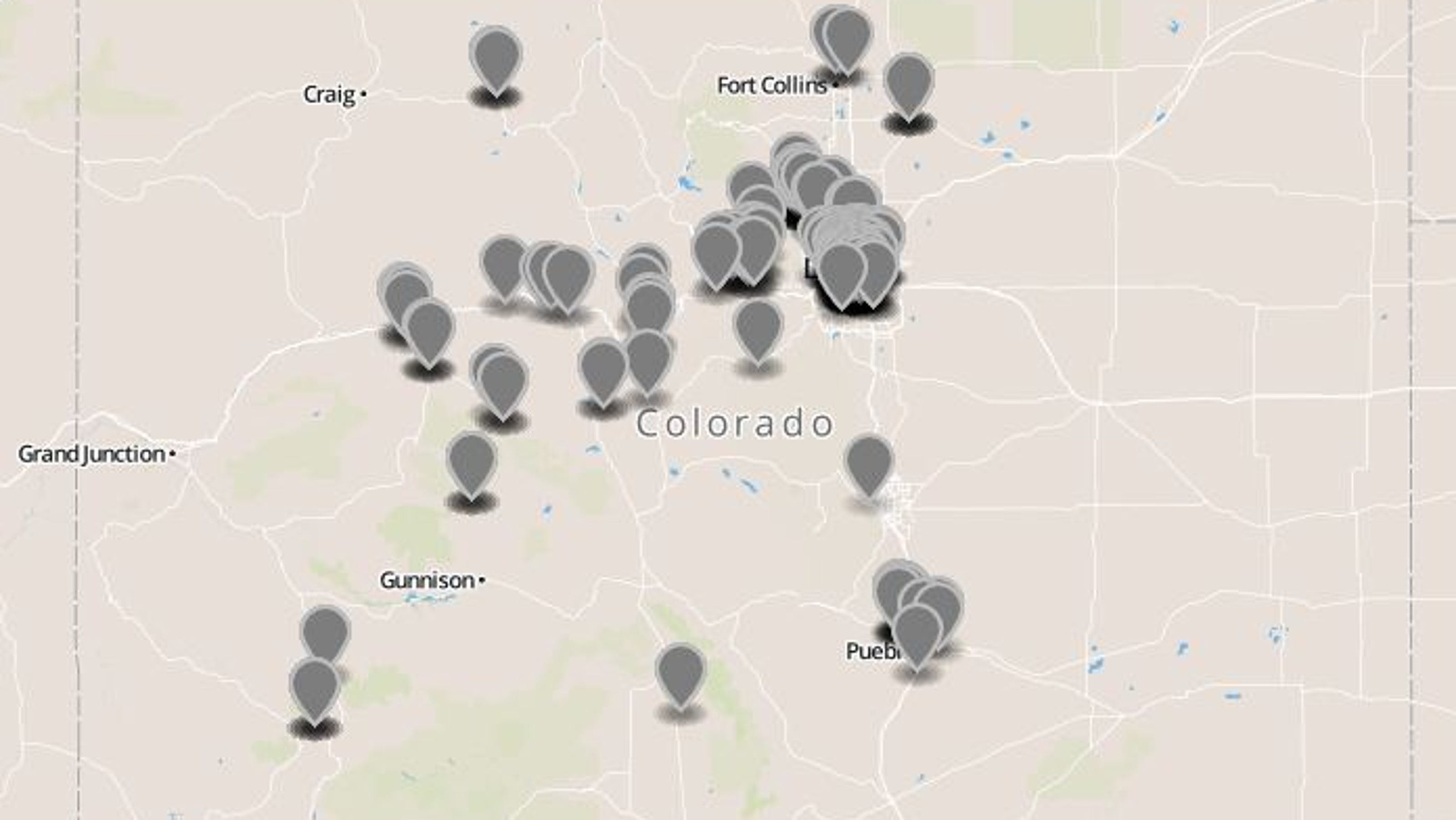 Map Colorado Marijuana Stores