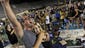 Vanderbilt fans celebrate after their baseball team defeats Virginia in the College World Series during a watch party at Dudley Field Wednesday June 25, 2014, in Nashville, Tenn.