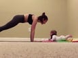This baby just held a plank for 34 seconds