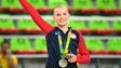 Madison Kocian captured silver in the women's uneven