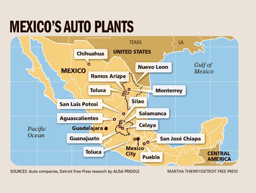 toyota assembly plants in mexico #1