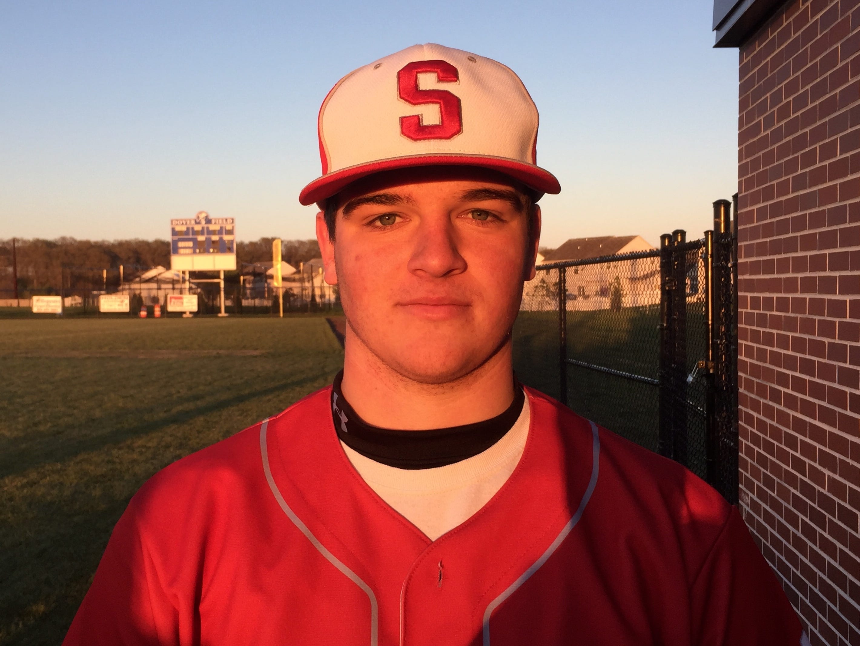 Senior right-hander John Barkley pitched two hitless innings to earn the save in Smyrna's 3-2 win at Dover on Tuesday.