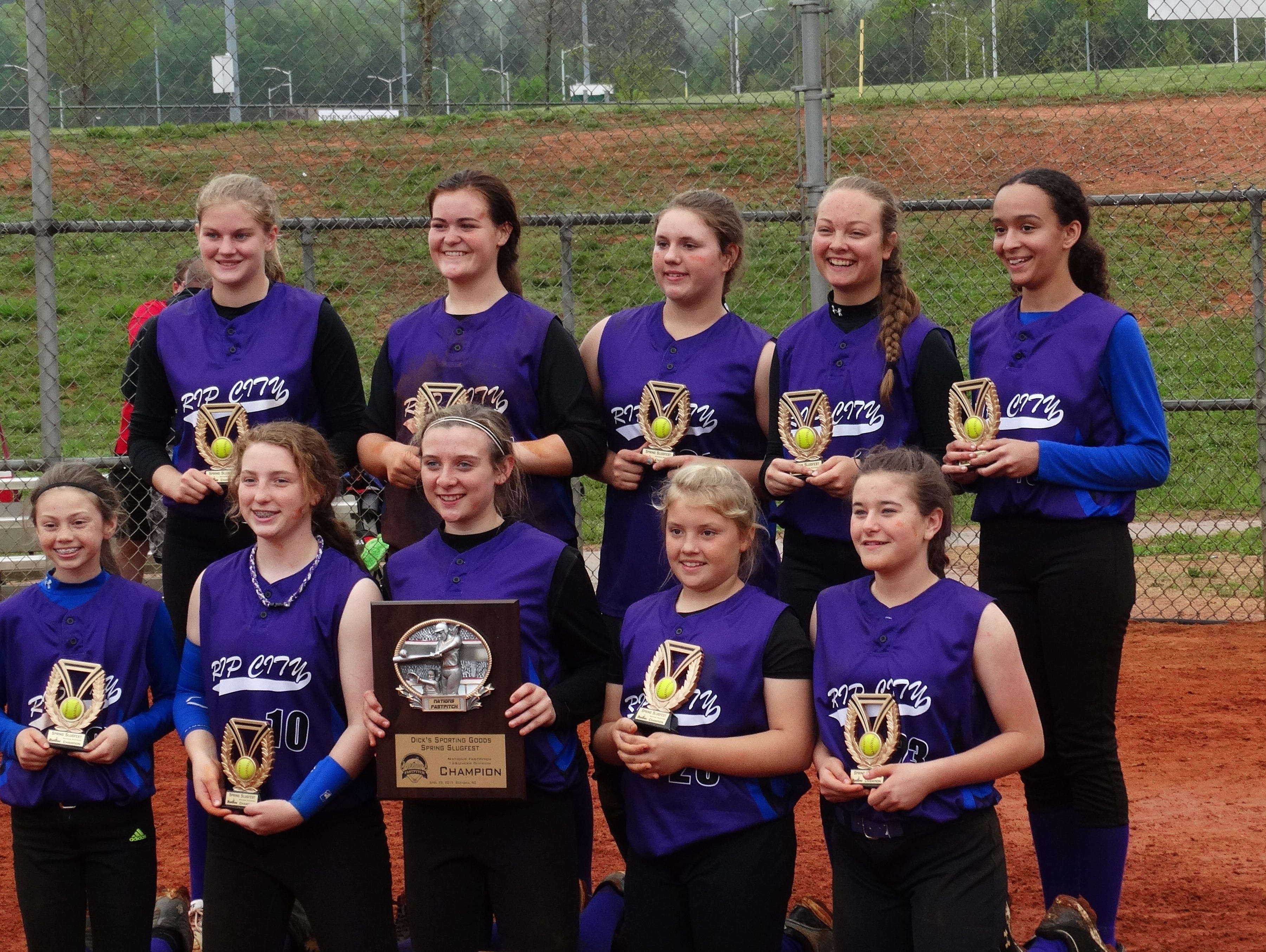 The WNC Rip City 12U baseball team.