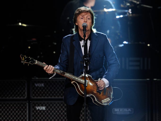 Paul McCartney performs a concert at Bridgestone Arena