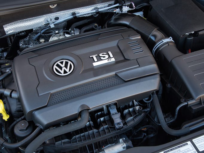 The 2015 Volkswagen Golf R has a 2-liter, turbocharged