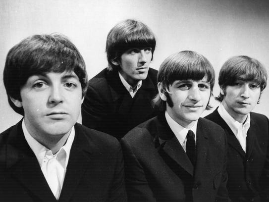 The Beatles (from left: Paul McCartney, George Harrison,