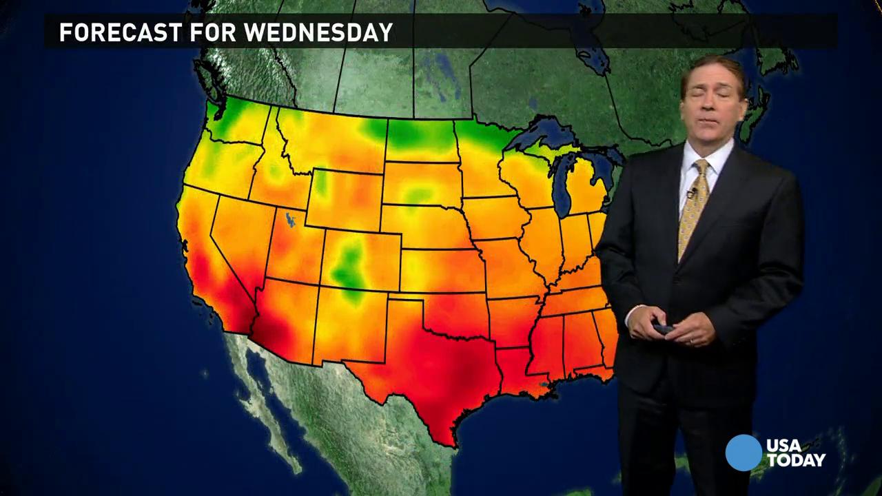 Wednesday's forecast: Rainy Southeast, Plains