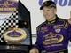 Mark Martin celebrates his win in the Crown Royal International Race of Champions at Daytona International Speedway in 2005.