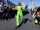 Danica Patrick is introduced before the AAA Texas 500 Sprint Cup race at Texas Motor Speedway. Patrick would go on to finish a career- and season-best 24th.