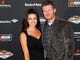 Dale Earnhardt Jr. and girlfriend Amy Reimann attend the NASCAR Evening Series at Charlie Palmer Steak, part of the Champion's Week events that mark the end of the season.