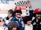 Richard Petty, (middle, with STP cap and sunglasses), poses with his family after winning his sixth Daytona 500 title in 1979. Petty won for the seventh and final time in 1981.