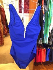 You can have your pick of one-piece suits and bikinis