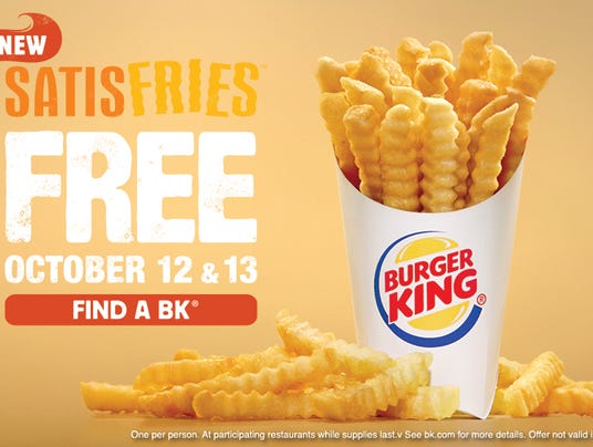 FREE Satisfries at Burger King on Oct. 12 & 13 1381353412000-SHOCK-JPG