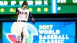March 10: USA outfielder Chrisitan Yelich reacts after