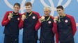 The team of Conor Dwyer, Townley Haas, Ryan Lochte