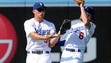 Aug. 28: Dodgers shortstop Corey Seager collides with
