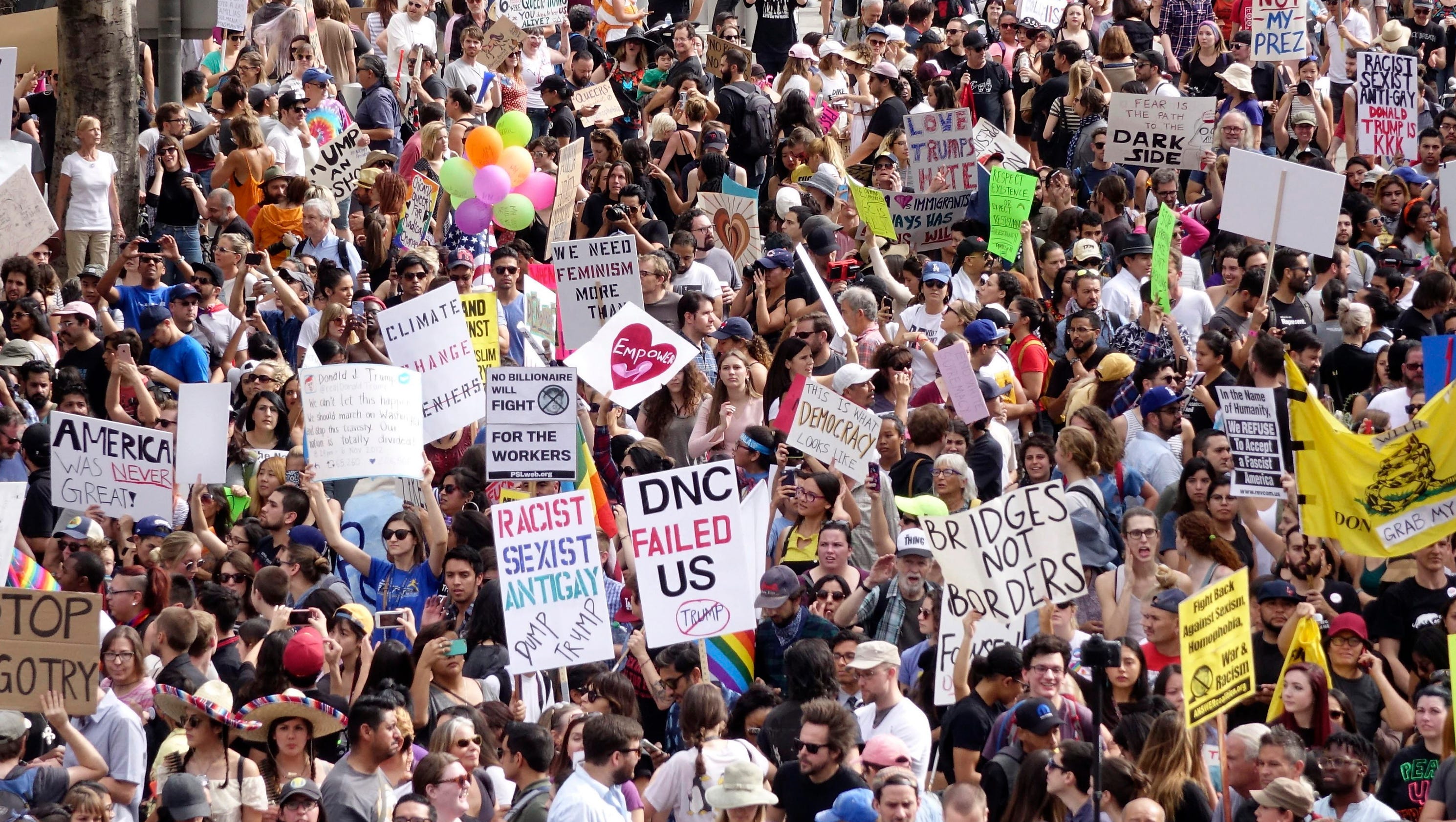 Anti Trump Protests Around The U S