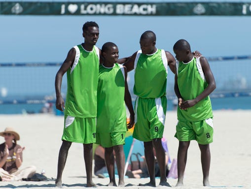 Kenya's unified beach volleyball team of Victor Masila,
