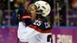 USA forward Alex Carpenter (25) reacts after losing 3-2 to Canada.