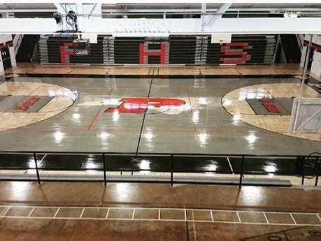 Pisgah's new gym floor is ready for competition.