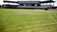 Natural grass outfield at Jimmy John's Field.