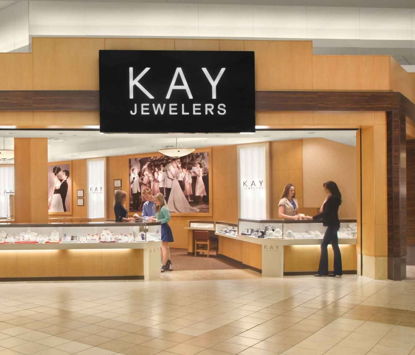 Kay is the largest specialty retail jeweler by sales in the USA. It, along with Zales Jewelers, Peoples Jewelers, Piercing Pagoda and Ernest Jones, are part of the conglomerate Sterling Jewelers.