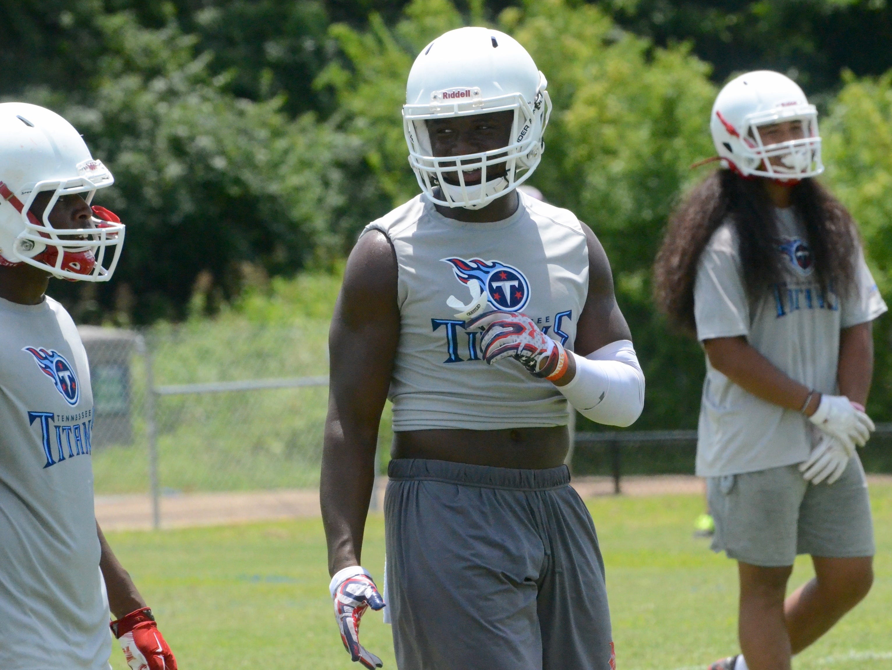 East Nashville linebacker Jacob Phillips