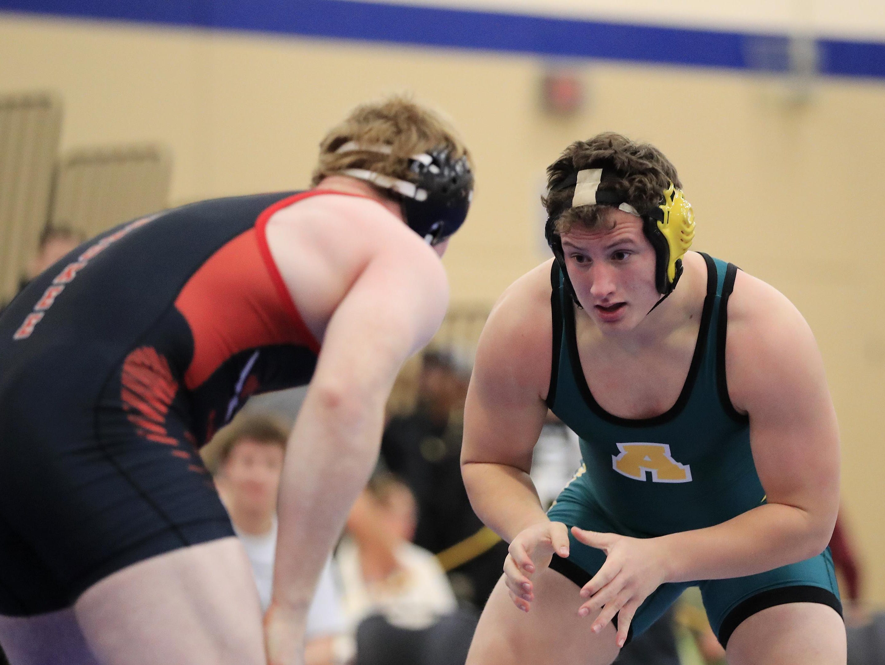 Senior Daniel Cole was one of five Ashwaubenon wrestlers to go 5-0 on Saturday at the Grafton Duals. The Jaguars won the team title by going 5-0 at the event.