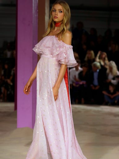 Temperley went for floaty dresses at her show.