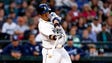 May 10: Mariners first baseman Dae-Ho Lee hits a three-run